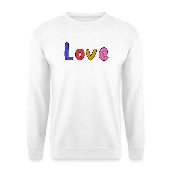 LIEBE. PAAR. GERADE VERHEIRATET. Junggesellinnenabschied. VALENTINSTAG. - Unisex Pullover - Weiß - Vorne