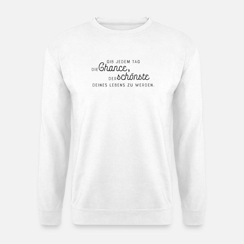 Abstrakte Farbexplosion auf Leinwand - Unisex Pullover - Weiß