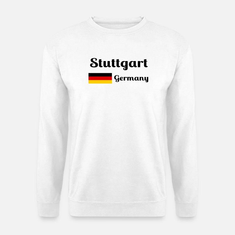 Stuttgart Germany- Stylish prints - Unisex Sweatshirt - white