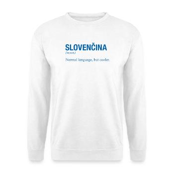 SLOVENCINA Slowakisch Slowakei - Unisex Pullover - Weiß - Vorne