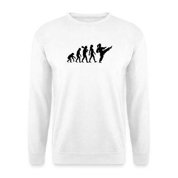 Karate Evolution - Unisex Pullover - Weiß - Vorne