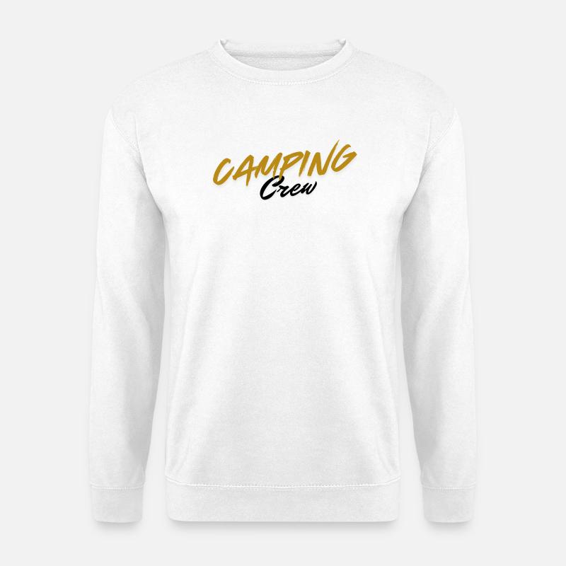 Abenteuerliches Camping-Design mit Naturmotiven - Unisex Pullover - Weiß
