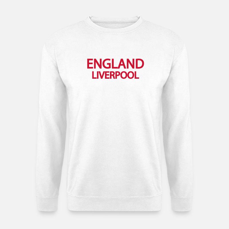 Englisch Liverpool Lyric Design - Unisex Pullover - Weiß