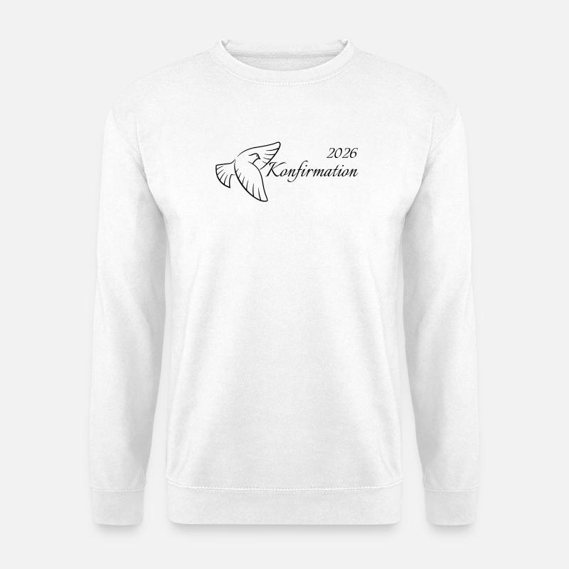 Confirmation 2026 Trinity Flying Dove - Unisex Sweatshirt - white