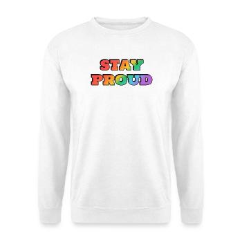Stay Strong Bold Retro Typography Rainbow - Unisex Sweatshirt - white - Front