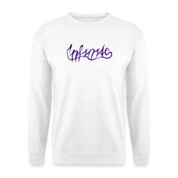 Motif de lettrage graffiti violet - Sweat-shirt Unisexe - blanc - Devant