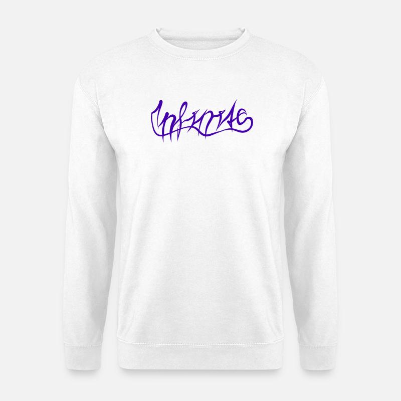 Purple Graffiti Lettering Pattern - Unisex Sweatshirt - white
