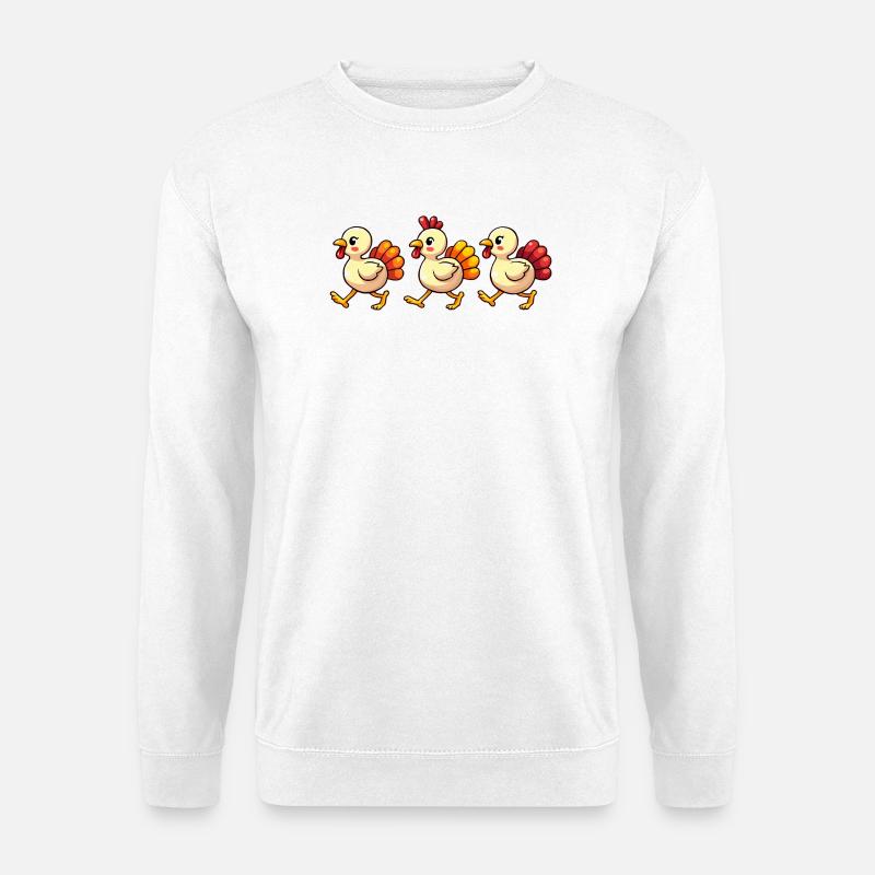 Thanksgiving Truthahn Baby - Unisex Pullover - Weiß