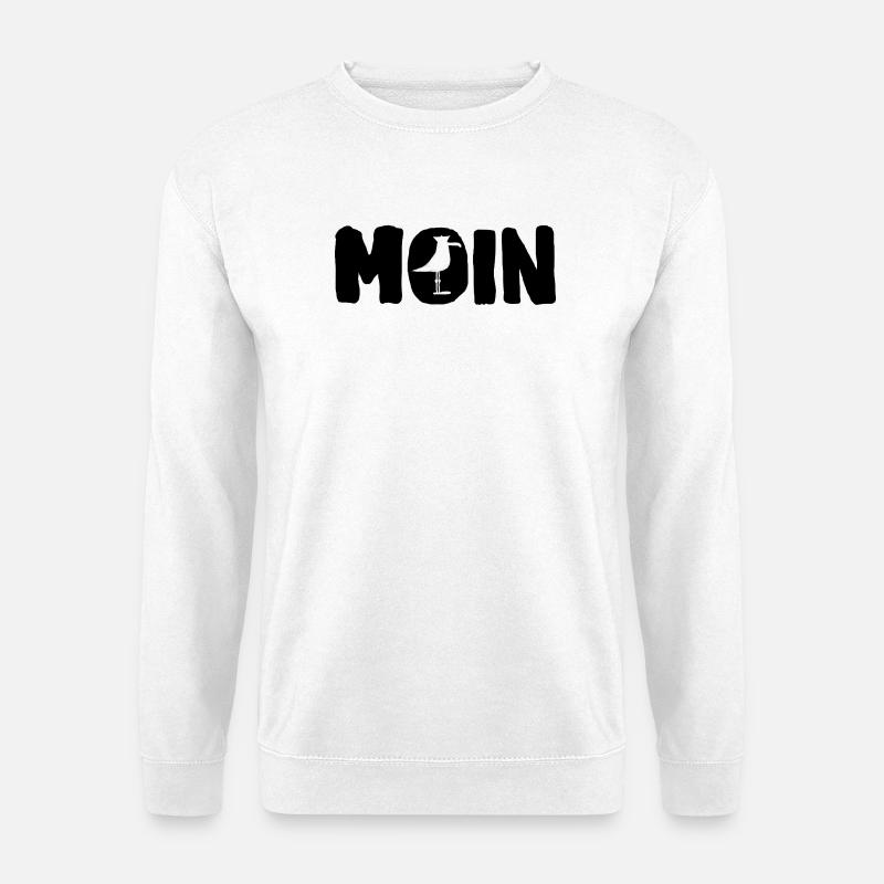 Moin mit die Möwe - Unisex Pullover - Weiß