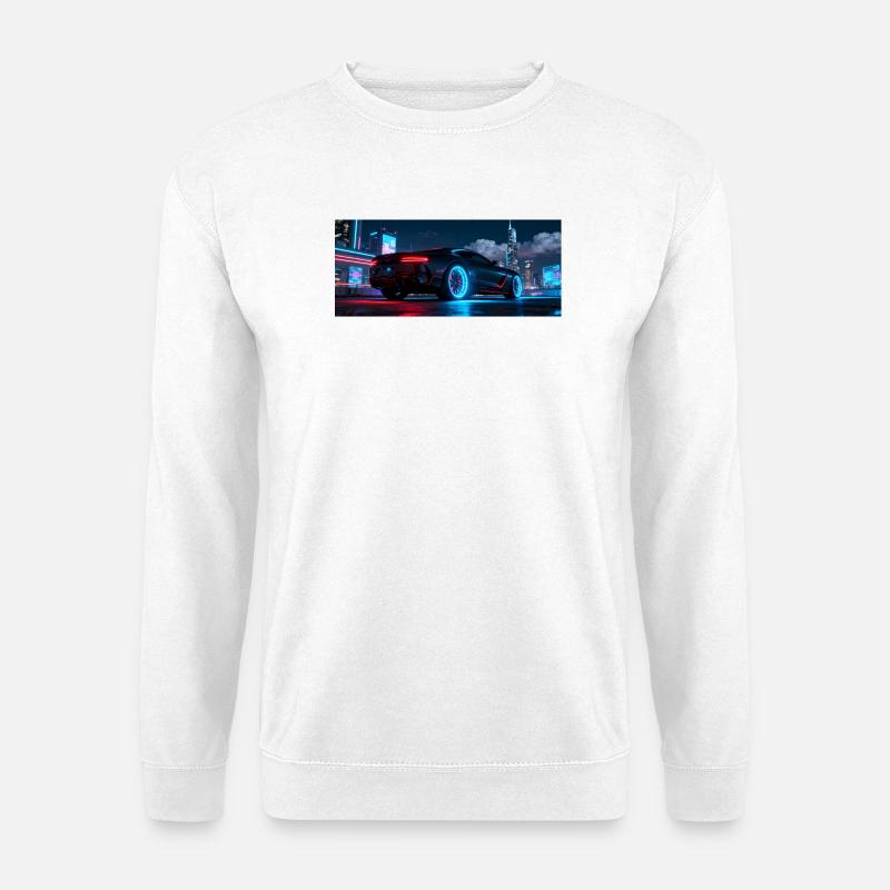 Neonflitzer Stadtnacht - Unisex Pullover - Weiß