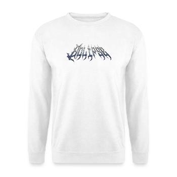 Eclipse - cold metal chrome text - Unisex Sweatshirt - white - Front