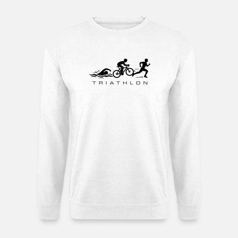 Triathlon Sport Triathlet - Unisex Pullover - Weiß