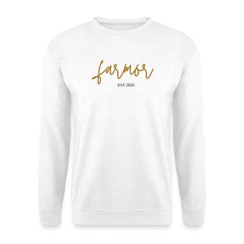 farmor est 2026 - Unisex Pullover - Weiß - Vorne