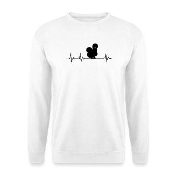 Hühner Fans -  Hahn - Gockel - Seidenhuhn - Unisex Pullover - Weiß - Vorne