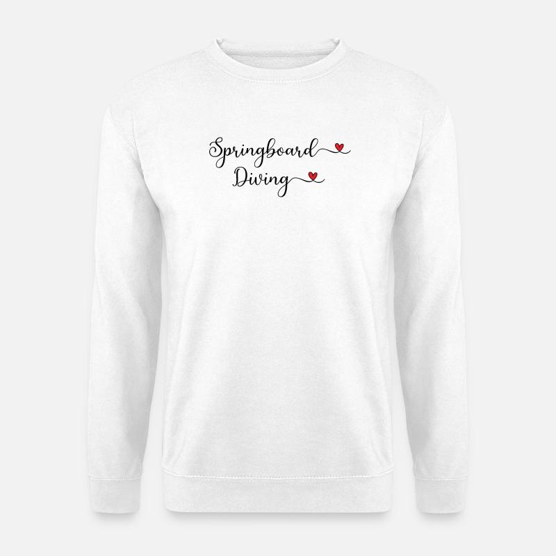 Springboard Diving - Unisex Pullover - Weiß