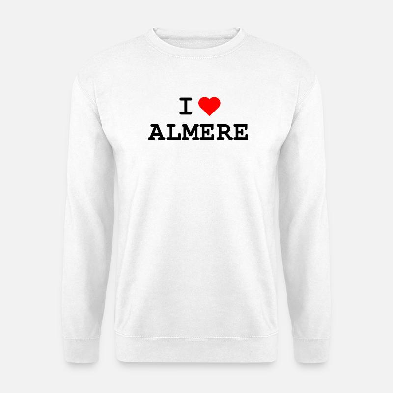 Ich liebe Almere - I love Almere - Unisex Pullover - Weiß