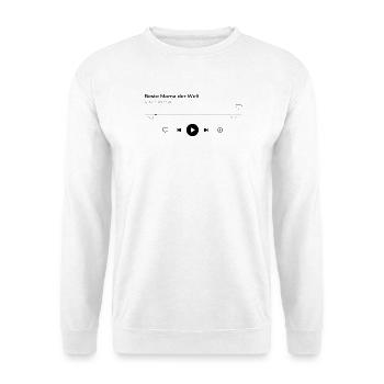 Mama Geschenk Personalisiert Foto Muttertag - Unisex Pullover - Weiß - Vorne