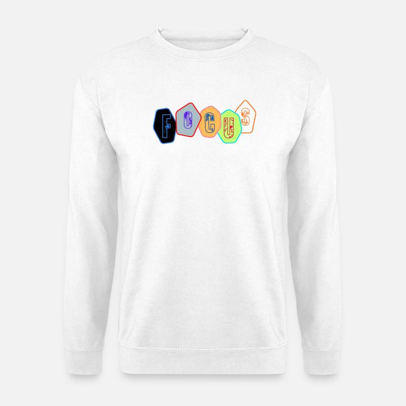 Focus en Blocs Chromés - Sweat-shirt Unisexe - blanc