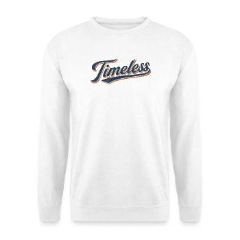 Zeitloses Vintage-Schriftzug - Unisex Pullover - Weiß - Vorne