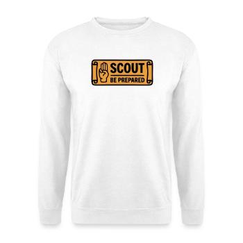 Accueillement scout Aventure Scout Soyez prêt - Sweat-shirt Unisexe - blanc - Devant