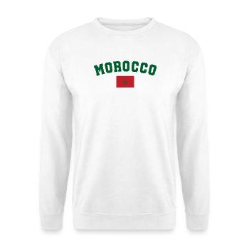 Maroc morocco - Sweat-shirt Unisexe - blanc - Devant