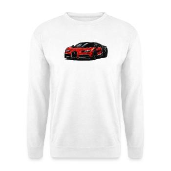 Illustration de voiture de sport rouge - Sweat-shirt Unisexe - blanc - Devant