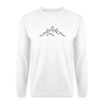 Gebirge - Unisex Pullover - Weiß - Vorne