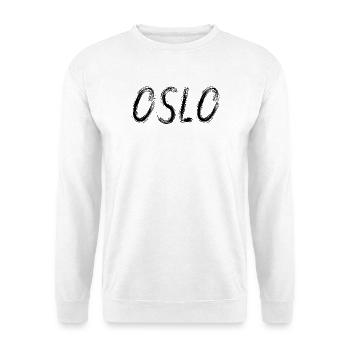 Oslo im schwarzen städtischen Busch - Unisex Pullover - Weiß - Vorne
