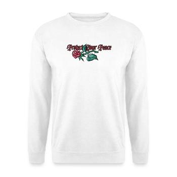Protect Your Peace: Rose Floral - Unisex Sweatshirt - white - Front
