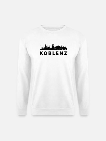 Koblenz Skyline - Unisex Pullover - Weiß