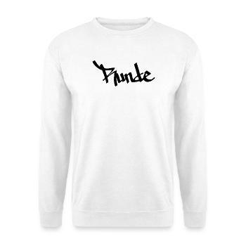 Runde - Unisex Pullover - Weiß - Vorne - Alina (178cm) & Michal (187cm)