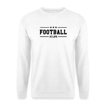 Football is life ! - Unisex Sweatshirt - white - Front