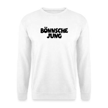 Bönnsche Jung - Unser Mann aus Bonn am Rhein - Unisex Pullover - Weiß - Vorne