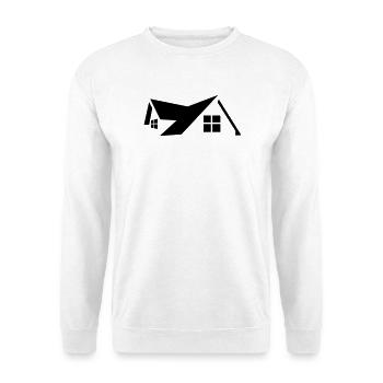 Logo house - Unisex Sweatshirt - white - Front