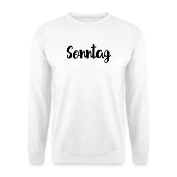 Sonntag Woche Wochenende - Unisex Pullover - Weiß - Vorne