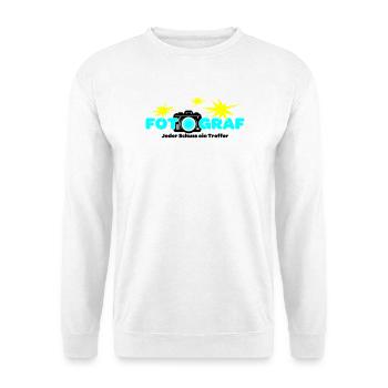 Fotograf Fotografin Fotokamera - Unisex Pullover - Weiß - Vorne