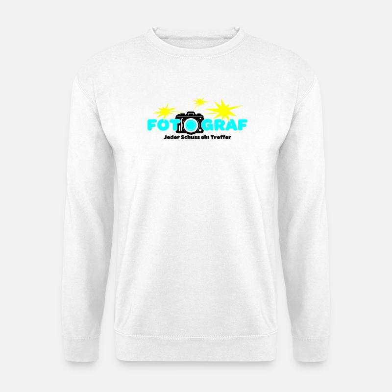 Fotograf Fotografin Fotokamera - Unisex Pullover - Weiß