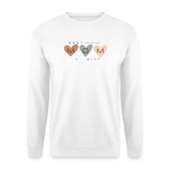 best mom ever - Unisex Pullover - Weiß - Vorne