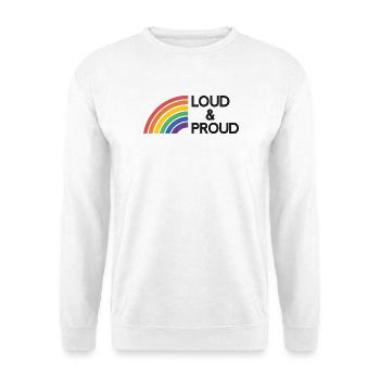 Mois de la fierté LGBTQ - Fort et fier - Sweat-shirt Unisexe - blanc - Devant