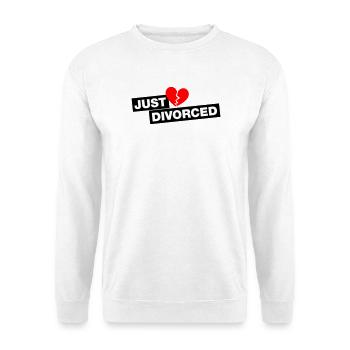 Juste divorcé - pour tous les re-célibataires - Sweat-shirt Unisexe - blanc - Devant