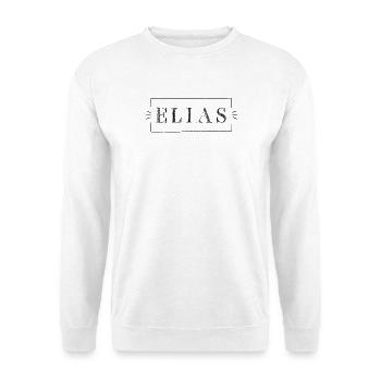 ELIAS in Rahmen - Unisex Pullover - Weiß - Vorne