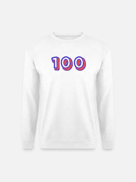 100. 100 ANS. 100e ANNIVERSAIRE. ANNIVERSAIRE 100 - Sweat-shirt Unisexe - blanc