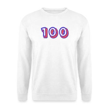 100. 100 JAHRE. 100-JÄHRIGES JUBILÄUM. GEBURTSTAG 100 - Unisex Pullover - Weiß - Vorne