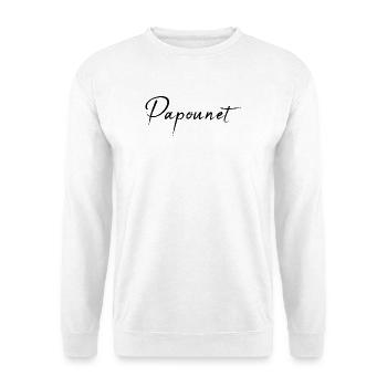 PAPOUNET. DAD. FATHER'S DAY. HAPPY FATHER'S DAY - Unisex Sweatshirt - white - Front