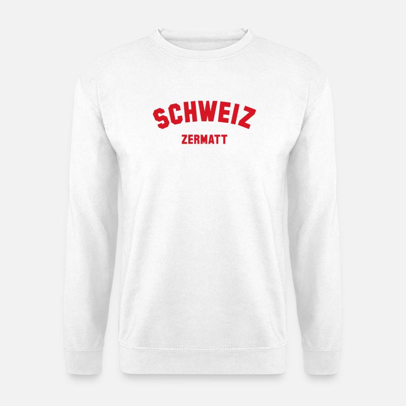 ZERMATT Schweiz Switzerland - Unisex Pullover - Weiß