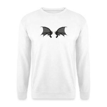 Dämonenflügel, halloween outfits, goth - Unisex Pullover - Weiß - Vorne