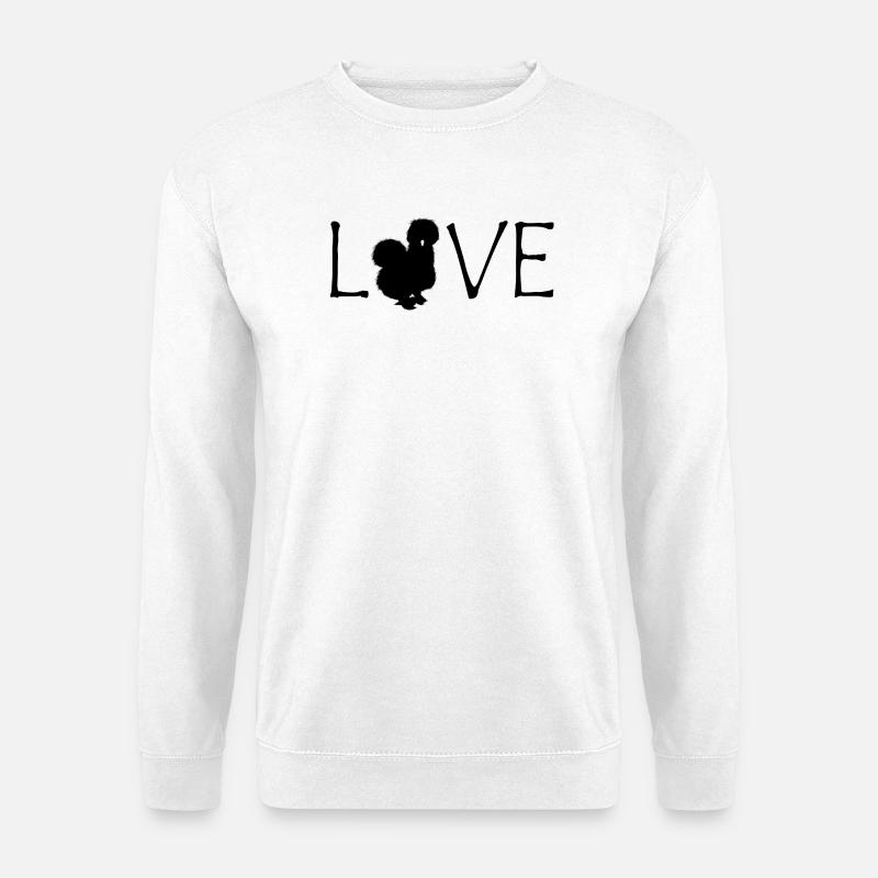 Seidenhuhn  - Unisex Pullover - Weiß