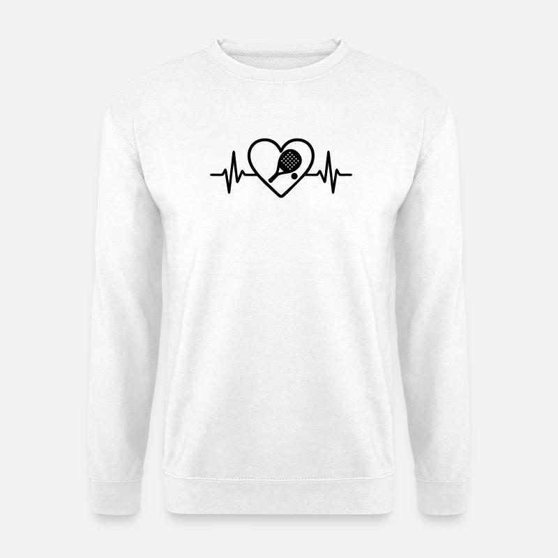 Padel Herz - Unisex Pullover - Weiß