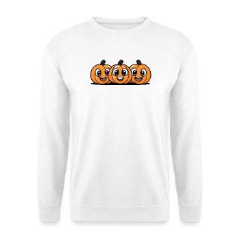 citrouille Halloween mignon bande dessinée - Sweat-shirt Unisexe - blanc - Devant