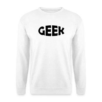 GEEK - Unisex Pullover - Weiß - Vorne